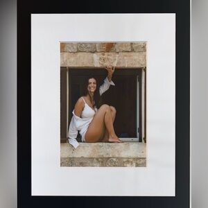 “Sunlit Ease” – Framed 5x7 Art Print Displayed in 8x10 Mat